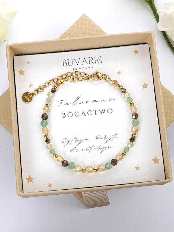 bransoletka damska z cytrynem