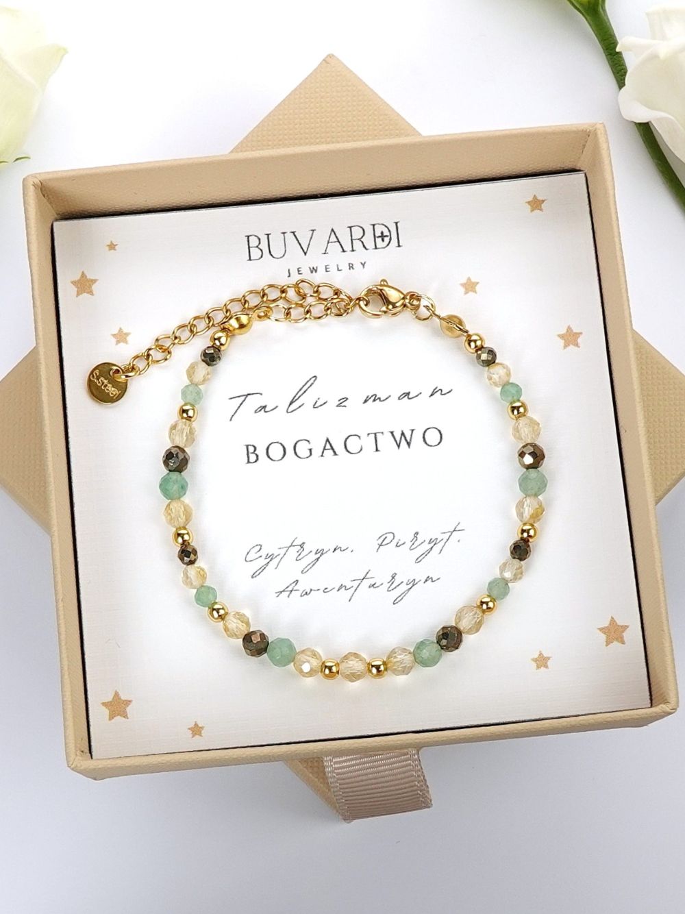 bransoletka damska z cytrynem