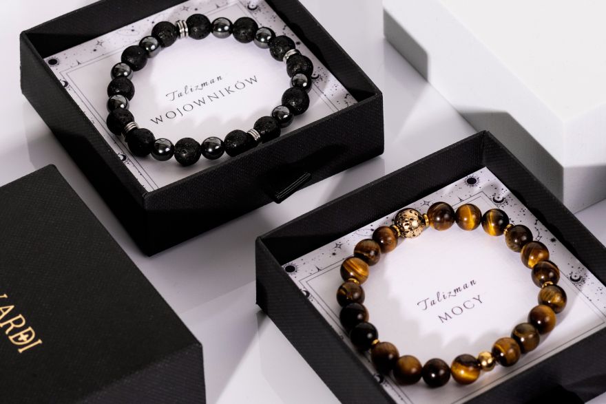 bransolety męskie z kamieni