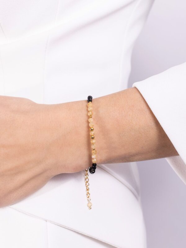 bransoletka czakry splotu słonecznego z cytrynem