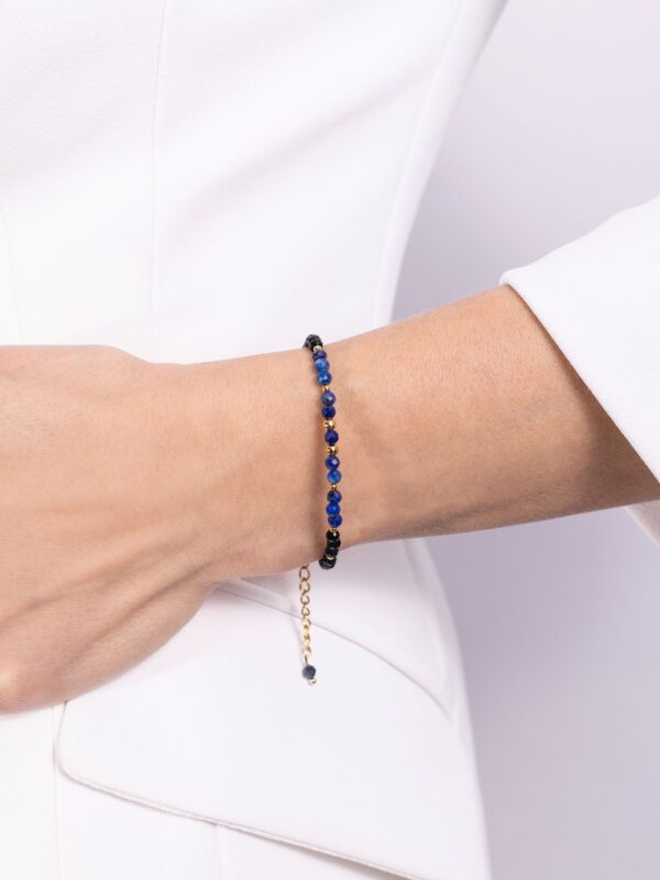 bransoletka czakry trzeciego oka z kamieni naturalnych z lapis lazuli