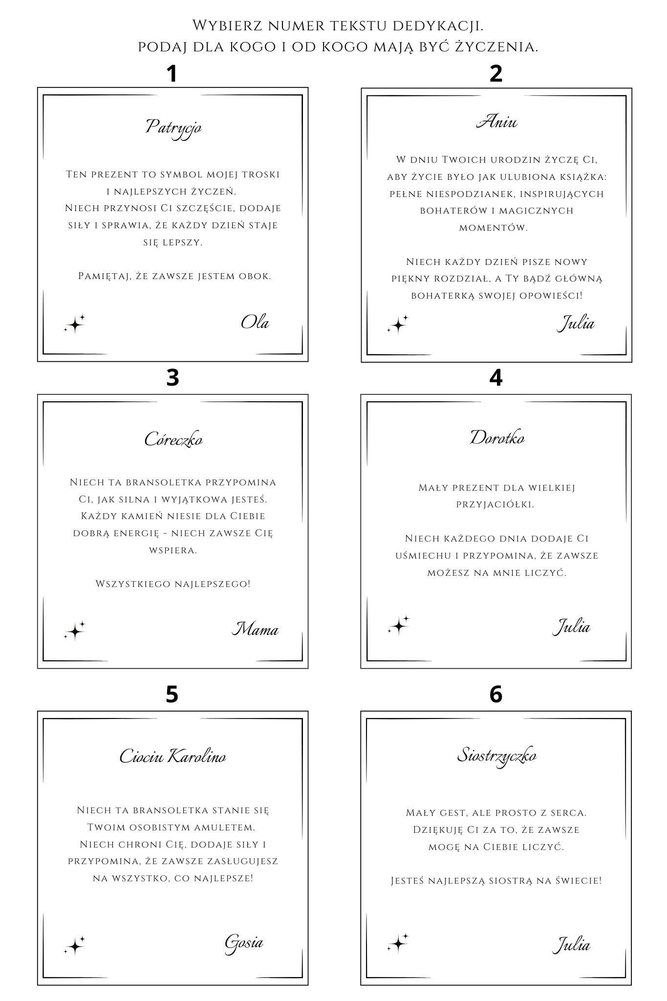 teksty przykładowych życzeń