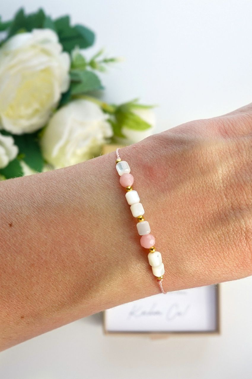 Bransoletki z opalem - MAMA, CÓRKA alfabet Morse'a - obrazek 3