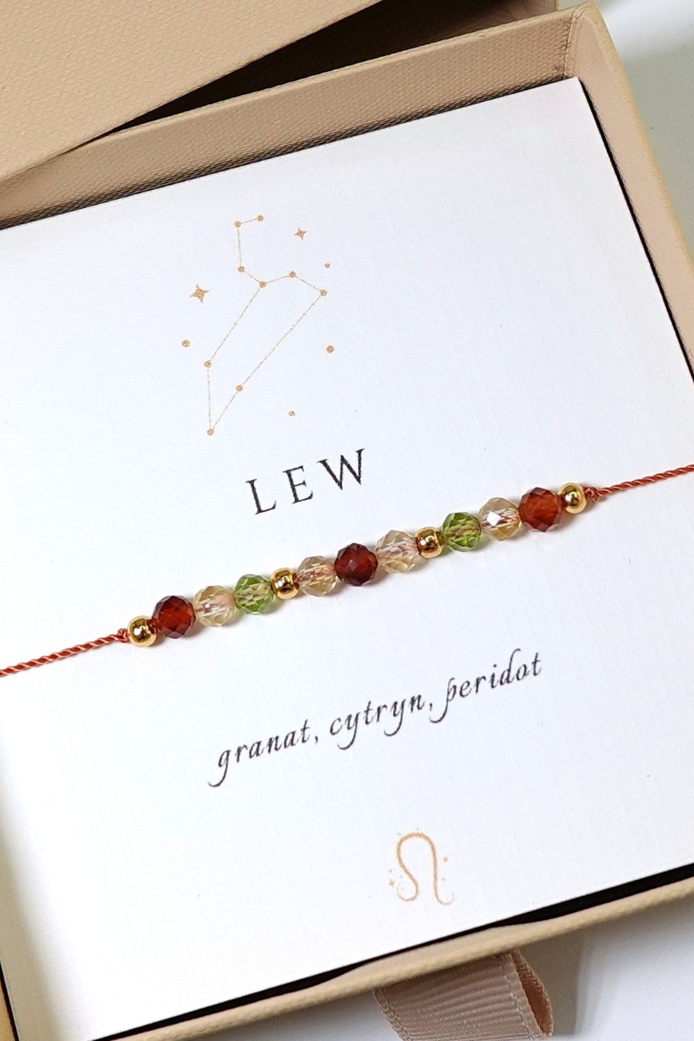 Bransoletka zodiakalna Lew