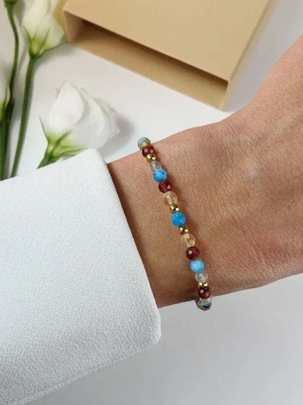 Bransoletka damska talizman Motywacja z apatytem na nadgarstku - Buvardi