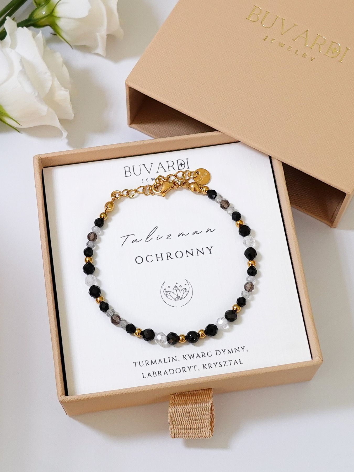 Bransoletka ochronna z czarnym turmalinem