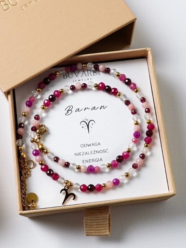 Naszyjnik Baran z granatem